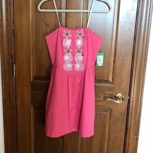 Pink strapless Lilly dress